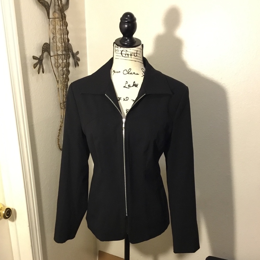 Zip Up Blazer Jacket - Picture 3 of 8